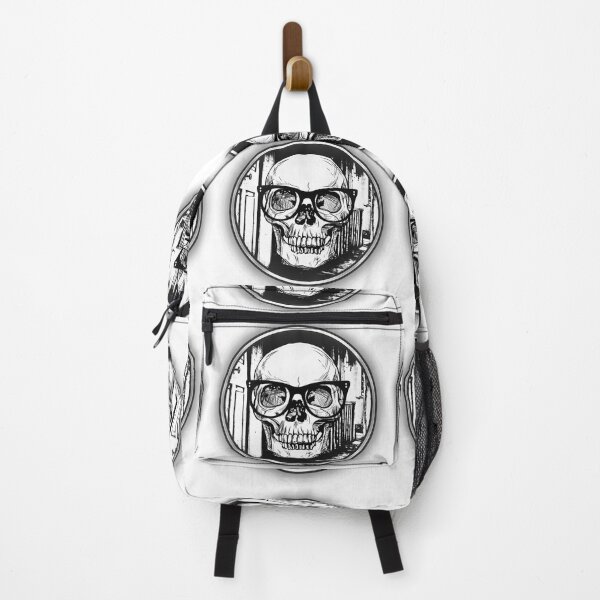 Item preview, Halloween scary nerd skull designed and sold by Oh-Marsha.