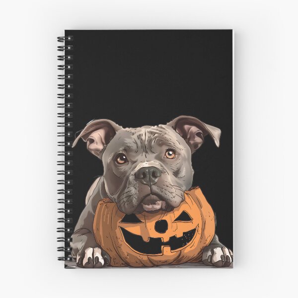 Item preview, American Pit Bull Terrier with Halloween Pumpkin designed and sold by Amazing-Kortez.