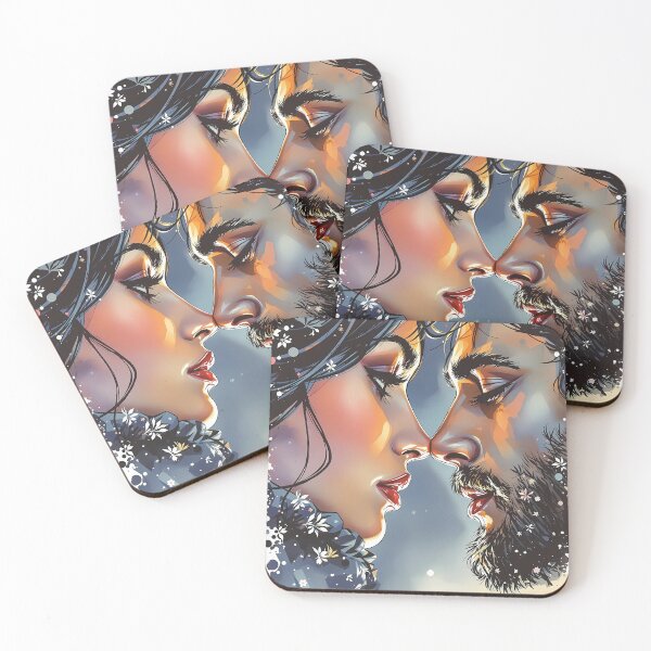 Item preview, Portrait of two lovers full of desire designed and sold by ZykeArt.