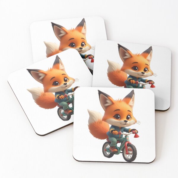 Item preview, A fox riding a bike designed and sold by koloryt.