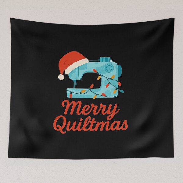 Item preview, Merry Quiltmas Funny Sewing Machine Christmas T-Shirt designed and sold by sssweetness.