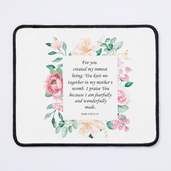 Item preview, Psalm 139:13–14 – Fearfully and Wonderfully Made designed and sold by latiendadearyam.