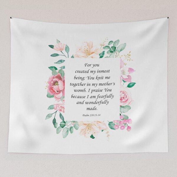 Item preview, Psalm 139:13–14 – Fearfully and Wonderfully Made designed and sold by latiendadearyam.