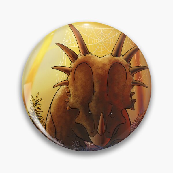 Artikelvorschau, Styracosaurus mit einem Spinnennetz entworfen und verkauft von JurassicParkans.