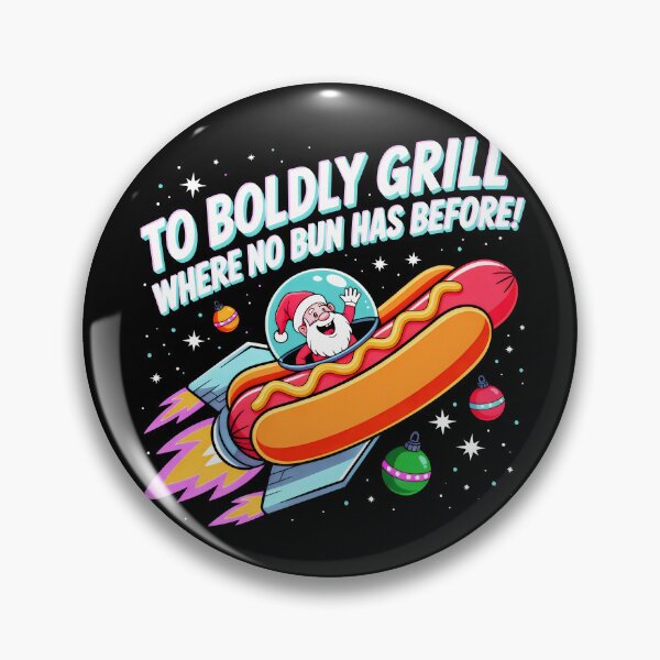 Item preview, Cosmic Santa Flying a Hot Dog Rocket designed and sold by SplashTastic.