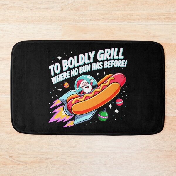 Item preview, Cosmic Santa Flying a Hot Dog Rocket designed and sold by SplashTastic.