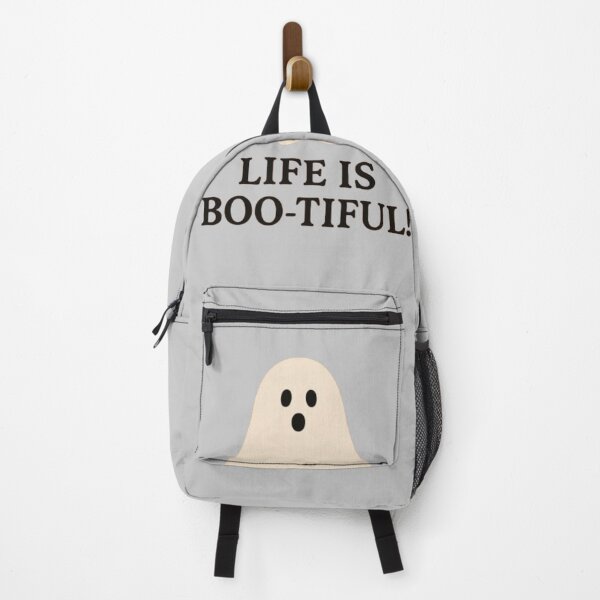 Item preview, Life is BOO-tiful! An upbeat happy ghost celebrating Halloween  designed and sold by Oqueartecura.