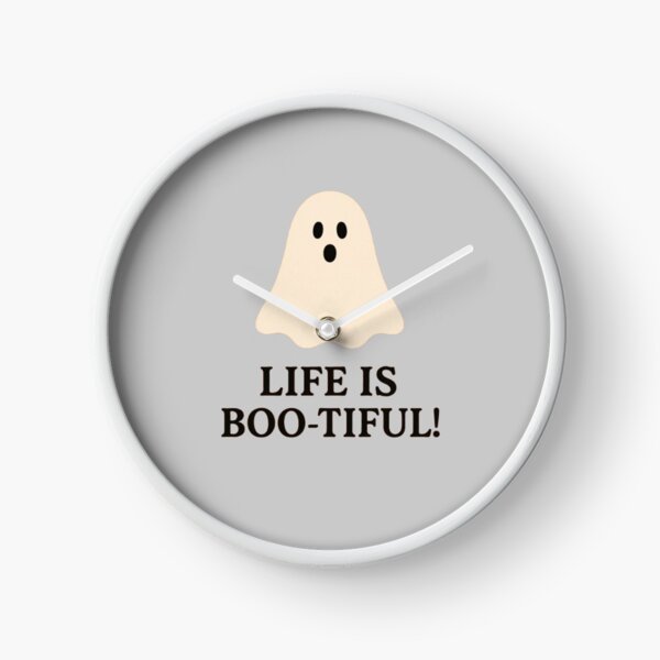 Item preview, Life is BOO-tiful! An upbeat happy ghost celebrating Halloween  designed and sold by Oqueartecura.