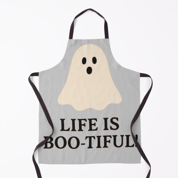 Item preview, Life is BOO-tiful! An upbeat happy ghost celebrating Halloween  designed and sold by Oqueartecura.
