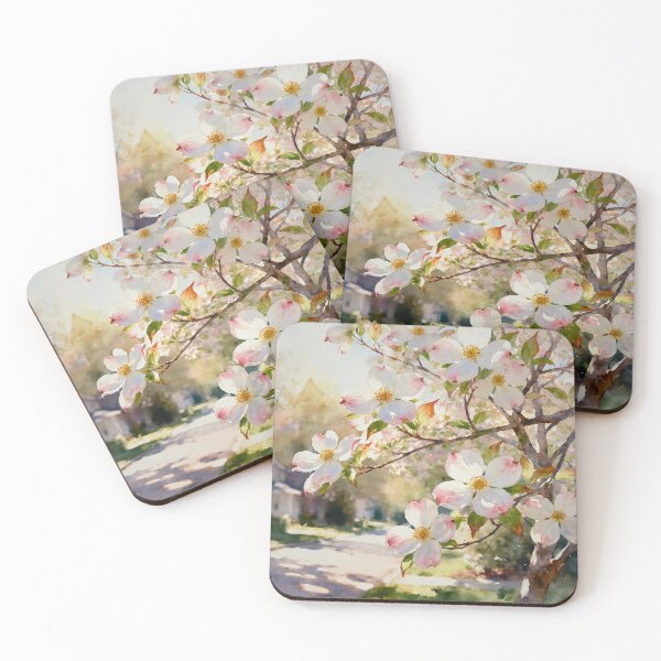 Item preview, Dogwood Blossoms Study C In Watercolors designed and sold by Oldetimemercan.