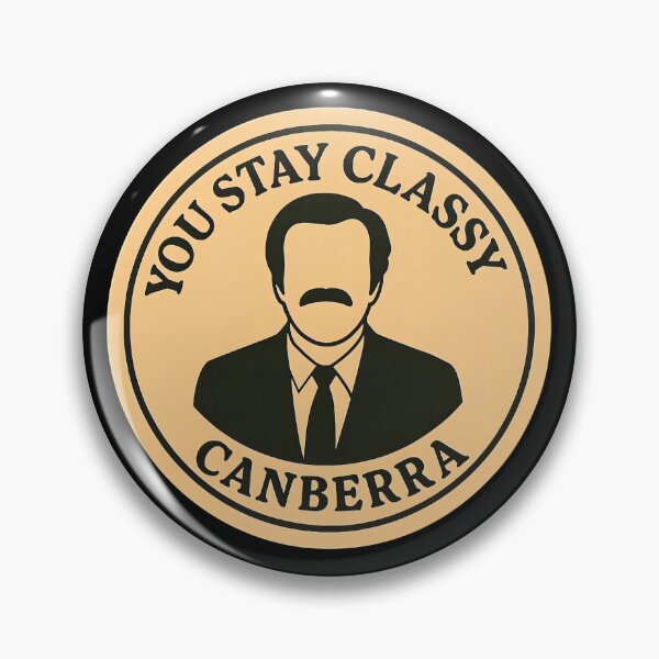 Item preview, Anchorman Inspired Retro Australia Print: Canberra designed and sold by PinUpPizzazz.