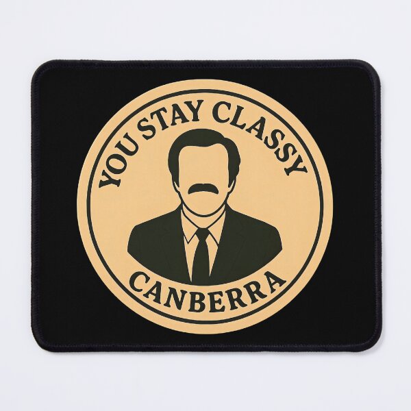 Item preview, Anchorman Inspired Retro Australia Print: Canberra designed and sold by PinUpPizzazz.