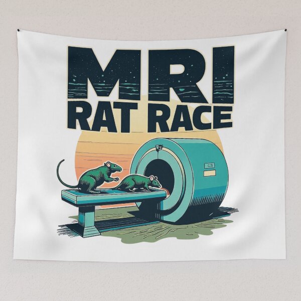 Item preview, MRI Rat Race Funny Medical Science designed and sold by rustyroofco.