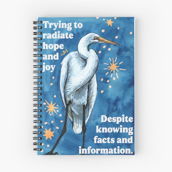 Item preview, Trying to radiate hope and joy despite knowing facts and information designed and sold by fabfeminist.