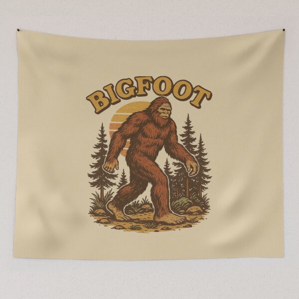 Item preview, Bigfoot Forest Walk — Retro Sun Set designed and sold by jglobal360.