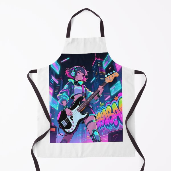 Item preview, CyberGirl Bass Player designed and sold by Melody-Merch.