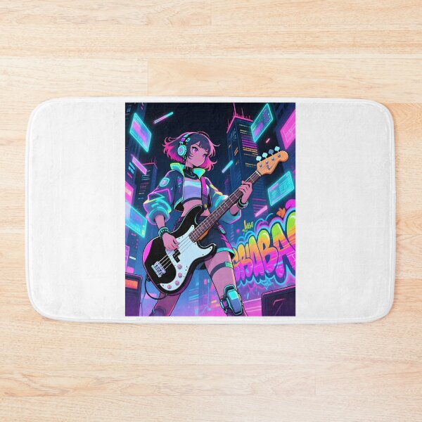 Item preview, CyberGirl Bass Player designed and sold by Melody-Merch.