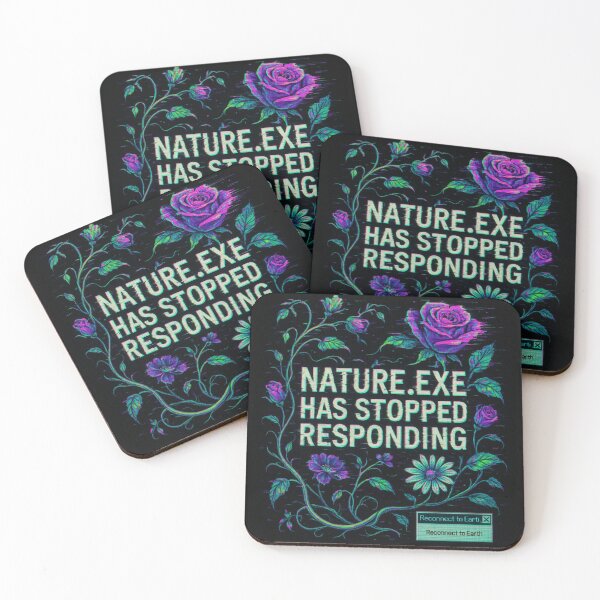 Item preview, Nature.Exe Has Stopped Responding Sticker Tshirt designed and sold by Travelcases.