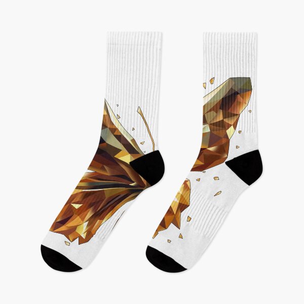 Item preview, Golden Low Poly Butterfly — 3D Elegant Transparent Design designed and sold by InFrameVision.