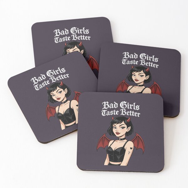 Item preview, Bad Girls Taste Better – Gothic Devil Girl Halloween Design designed and sold by Justyna93.