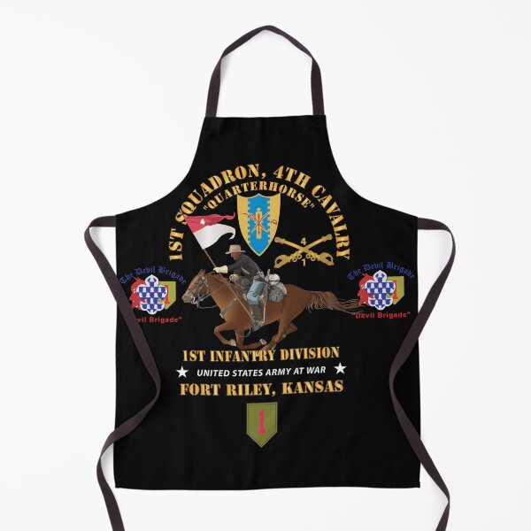Item preview, Army - 1st Squadron, 4th Cavalry - 1st Inf Div - Devil Bde - Ft Riley, KS w Rider - V1 X 300 designed and sold by Military Insignia Products.