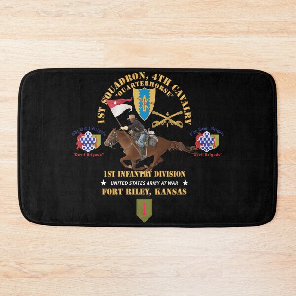 Item preview, Army - 1st Squadron, 4th Cavalry - 1st Inf Div - Devil Bde - Ft Riley, KS w Rider - V1 X 300 designed and sold by Military Insignia Products.