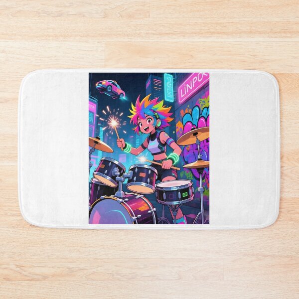 Item preview, CyberGirl Drummer designed and sold by Melody-Merch.