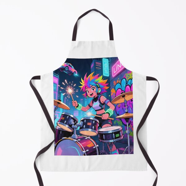 Item preview, CyberGirl Drummer designed and sold by Melody-Merch.