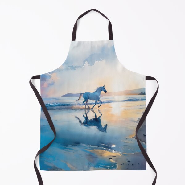 Item preview, A graceful Arabian horse running along the shoreline at dawn Horses in Motion designed and sold by CDC40.