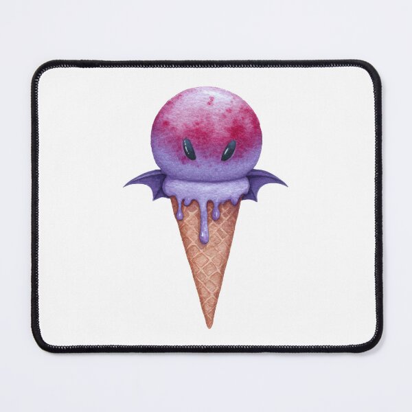 Item preview, Vampire ice cream watercolor illustration designed and sold by olenapetol.