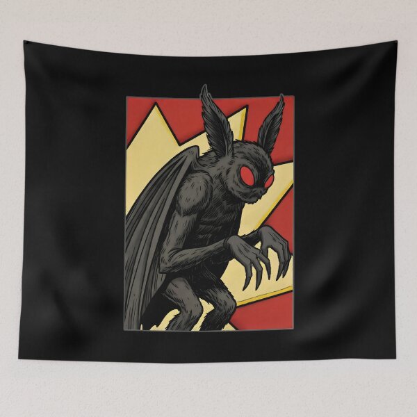 Item preview, Vintage Mothman – Retro Cryptid designed and sold by SidTastic .