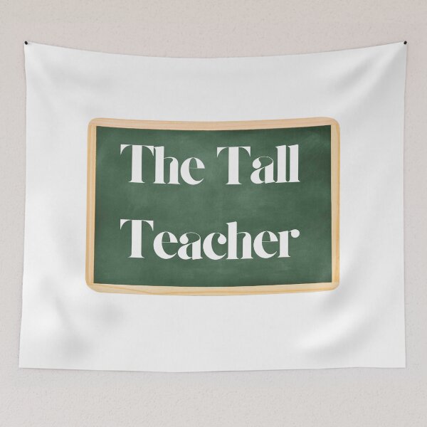 Item preview, The Tall Teacher – Chalkboard Edition - White designed and sold by Embrace Tall.