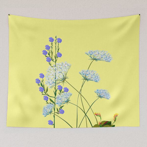 Item preview, Kentucky Flowers, Queen Anne Lace, Flax and Marilandica designed and sold by judy snyder.