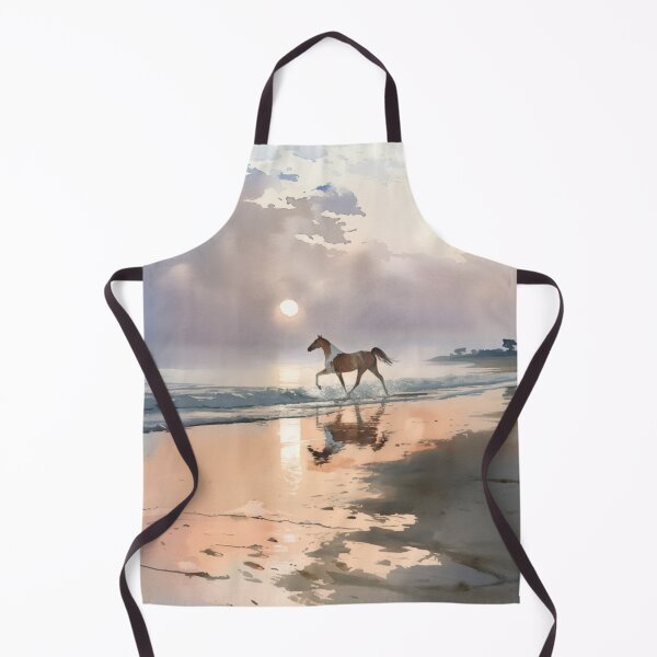 Item preview, A graceful Arabian horse running along the shoreline at dawn Horses in Motion designed and sold by CDC40.