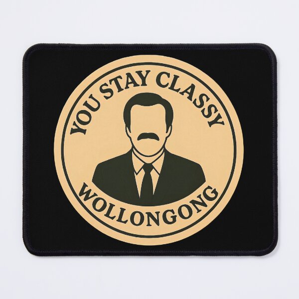Item preview, Anchorman Inspired Retro Australia Print: Wollongong designed and sold by PinUpPizzazz.