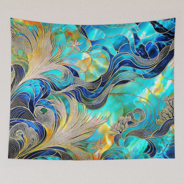 Item preview, Fantasy Under The Sea Colorful Reflections Abstract Design designed and sold by DEC02.