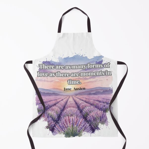Item preview, Jane Austen Quote – “There Are as Many Forms of Love” | Lavender Field Watercolor Art designed and sold by Boski22.