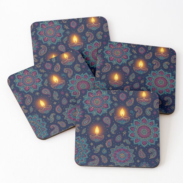 Item preview, Diwali Glow – Mandala & Diya Celebration Pattern designed and sold by kornkobart.