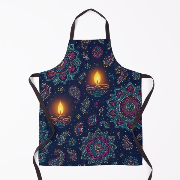 Item preview, Diwali Glow – Mandala & Diya Celebration Pattern designed and sold by kornkobart.