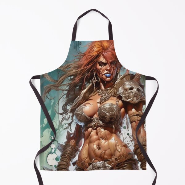 Item preview, Barbarian Queen Savage Fantasy - Dark Fantasy Art concept designed and sold by Delerat7.