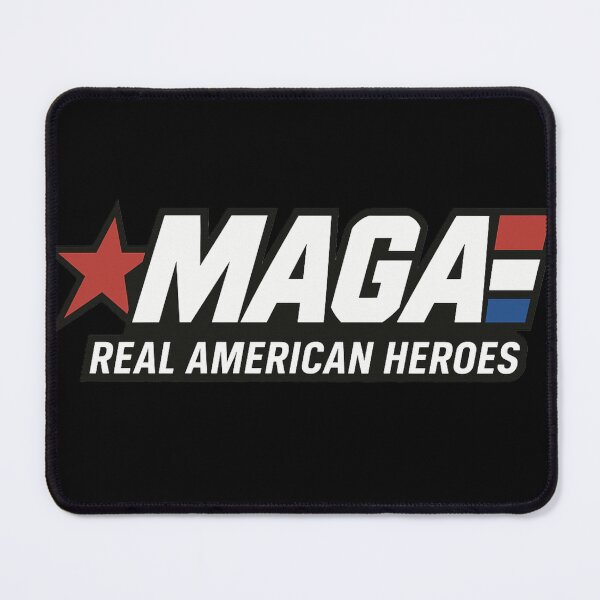 Item preview, MAGA Real American Heroes Logo designed and sold by getpressedshirt.