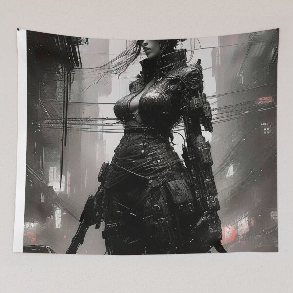 Item preview, Ronin, Anime Cyberpunk concept character - Sci Fi Art concept designed and sold by Delerat7.