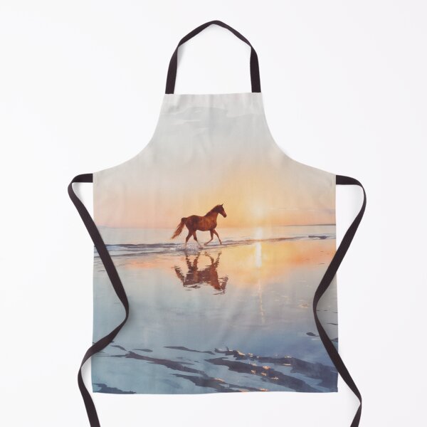 Item preview, A graceful Arabian horse running along the shoreline at dawn Horses in Motion designed and sold by CDC40.