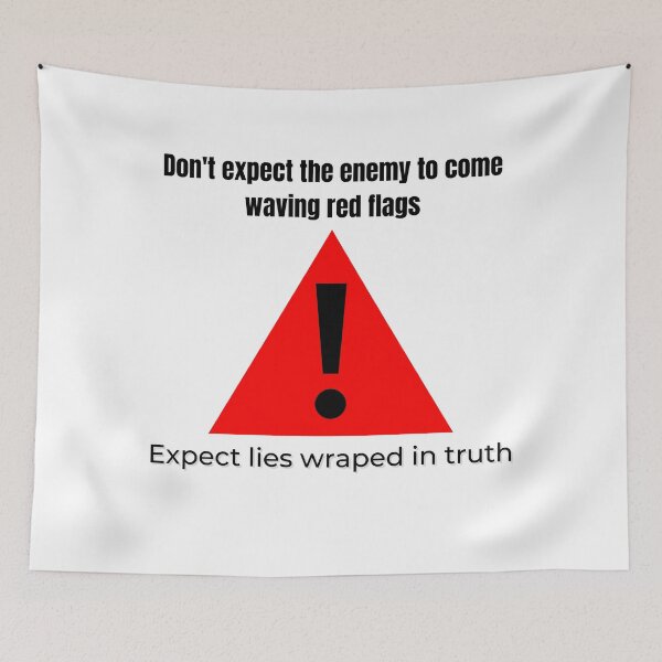 Item preview, Expect Lies Warped in Truth Christian Streetwear – Faith Based Warning Sign T-Shirt (Black Letters Edition) designed and sold by SupremeTeez.