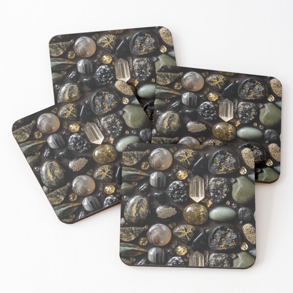 Item preview, natural gemstone collection dark earth gold designed and sold by EarthenEmbers.