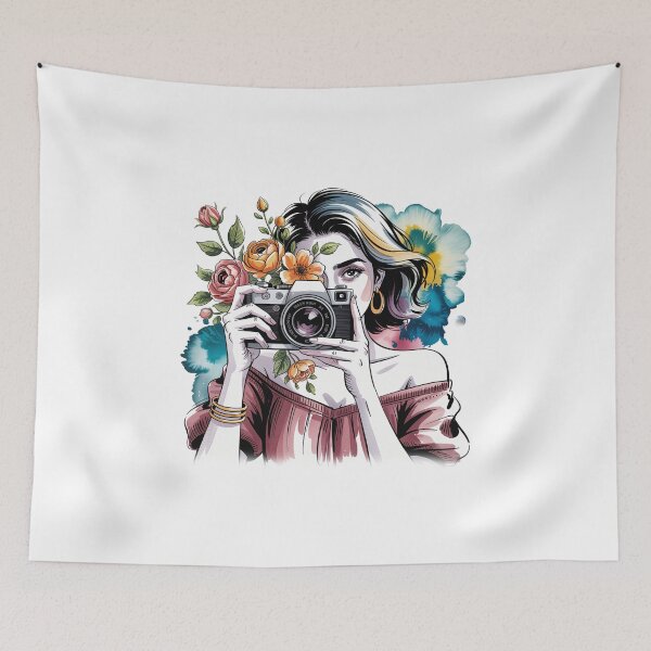 Item preview, Colorful Photographer's Portrait designed and sold by jkrphoto.