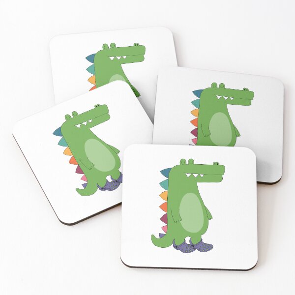 Item preview, Funny Dinosaur Wearing Crocs – Cute & Silly Dino Design designed and sold by arwaIB.
