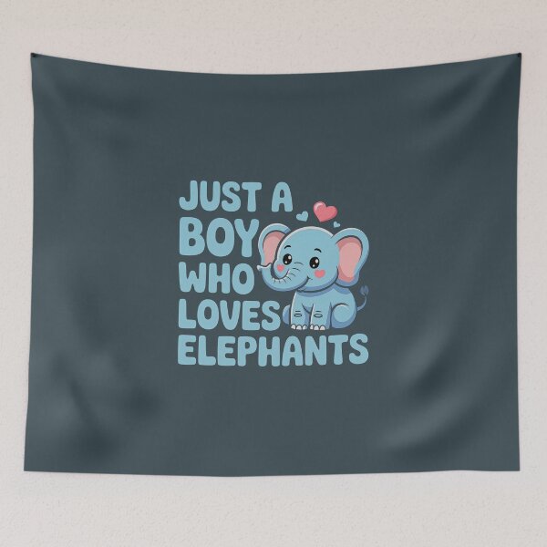 Item preview, Just a boy who loves elephants designed and sold by jkrphoto.
