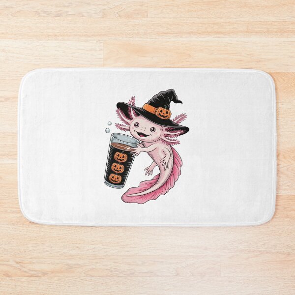 Item preview, Whimsical Axolotl Celebrates Halloween designed and sold by jkrphoto.