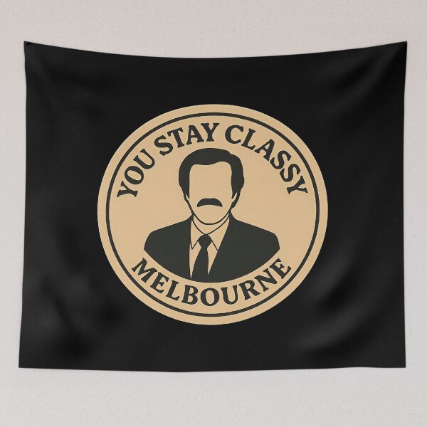Item preview, Anchorman Inspired Retro Australia Print: Melbourne designed and sold by PinUpPizzazz.